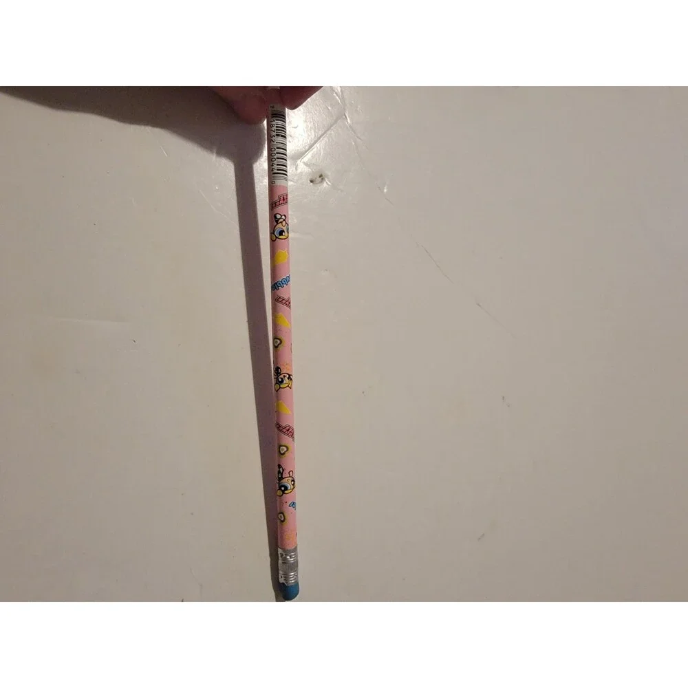 Powerpuff Girls Vintage Pencil Wooden School 1999 Cartoon Network Bubbles